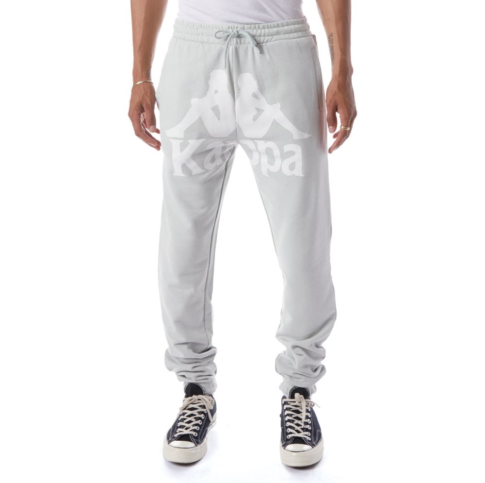 Kappa Authentic Anvest Sweatpants Grey White | WL8139026