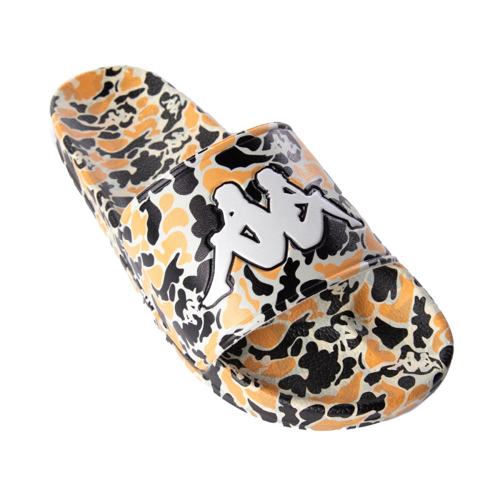 Kappa Authentic Archie 1 Slides Black Light Yellow | NY5618907