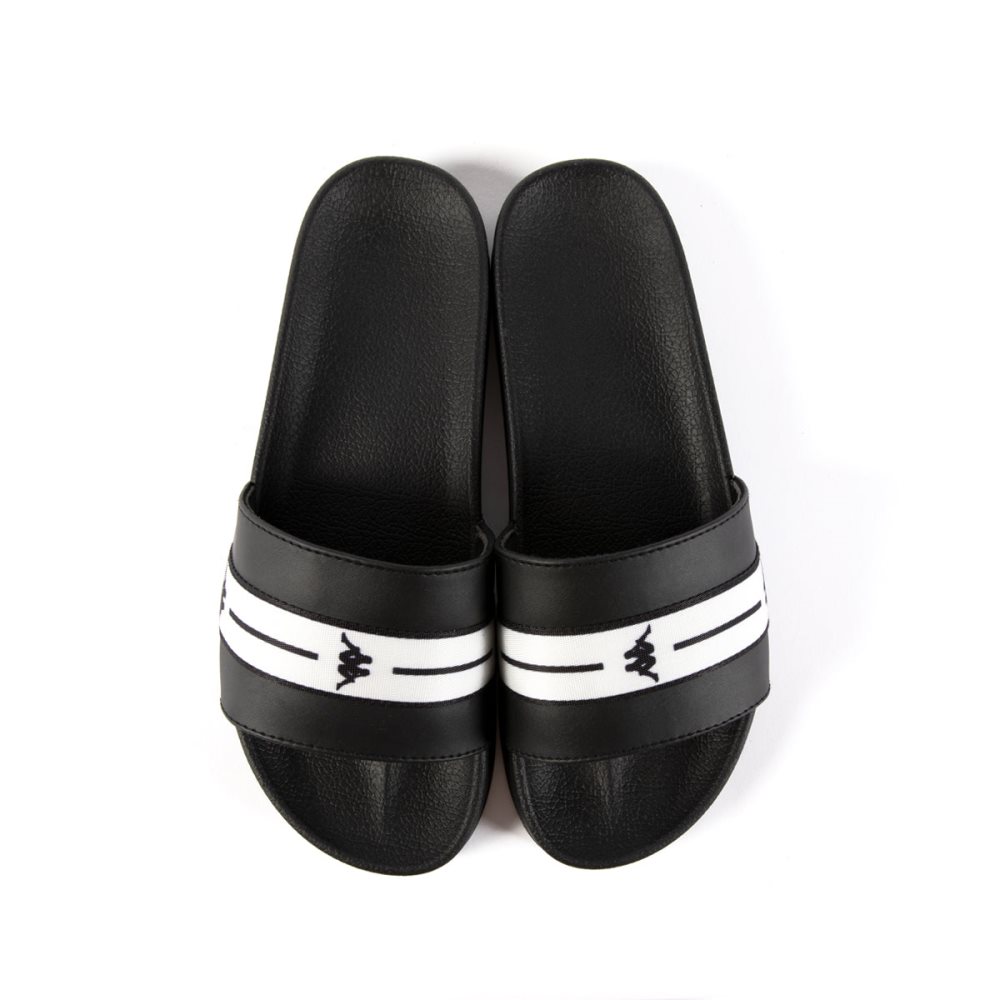 Kappa Authentic Aseir 1 Slides Black White | FK8496017
