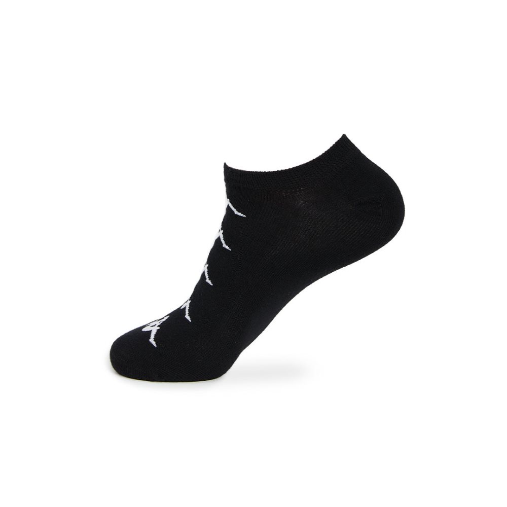 Kappa Authentic Assis 1 Pack Socks Black White | BY8792036