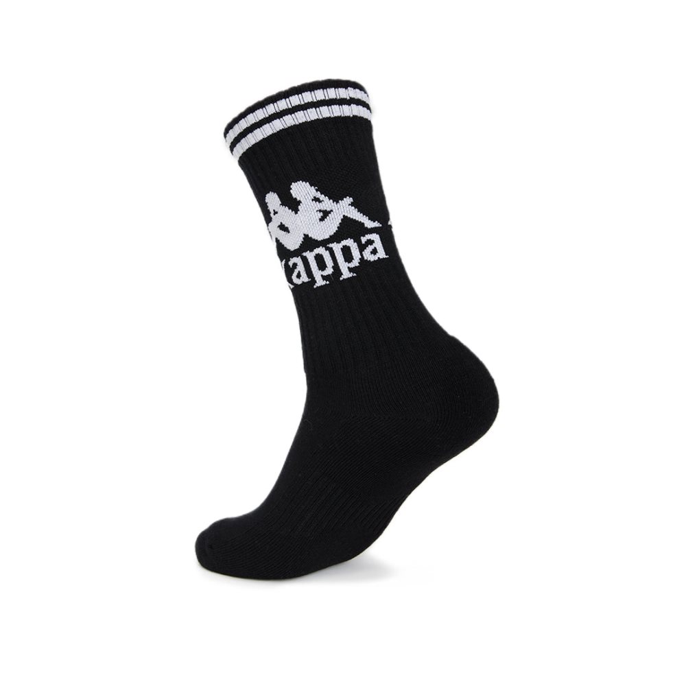 Kappa Authentic Aster 1 Pack Socks Black White | FT9751408