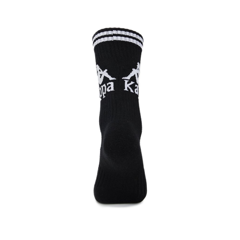 Kappa Authentic Aster 1 Pack Socks Black White | FT9751408