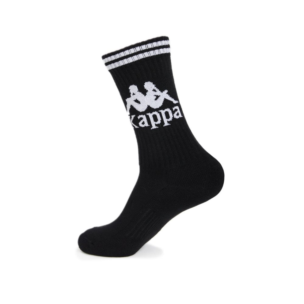 Kappa Authentic Aster 1 Pack Socks Black White | FT9751408