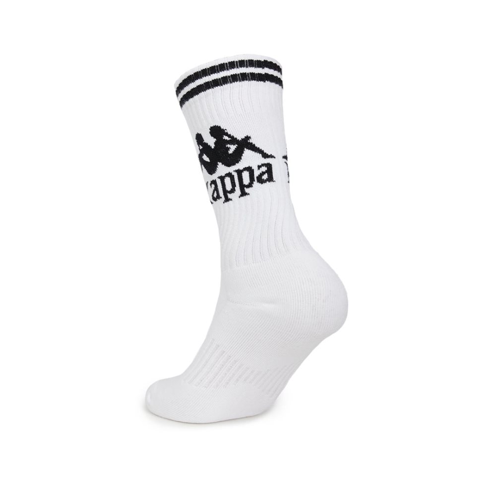 Kappa Authentic Aster 1 Pack Socks White Black | ZV2703581