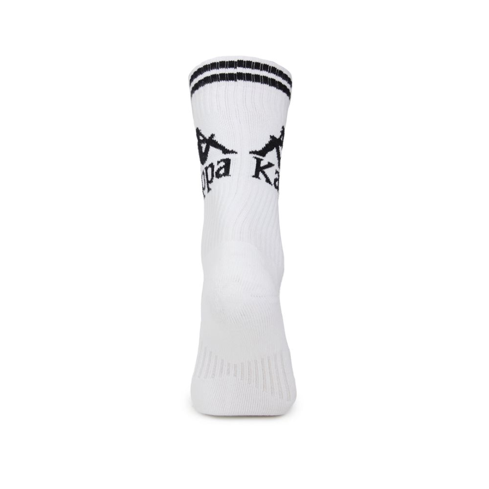 Kappa Authentic Aster 1 Pack Socks White Black | ZV2703581