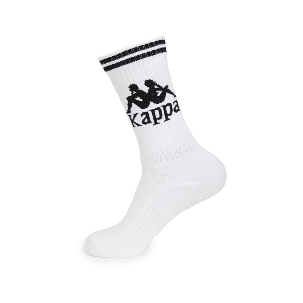 Kappa Authentic Aster 1 Pack Socks White Black | ZV2703581