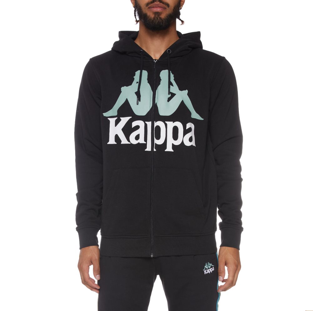 Kappa Authentic Awert Hoodie Black | CD4608317