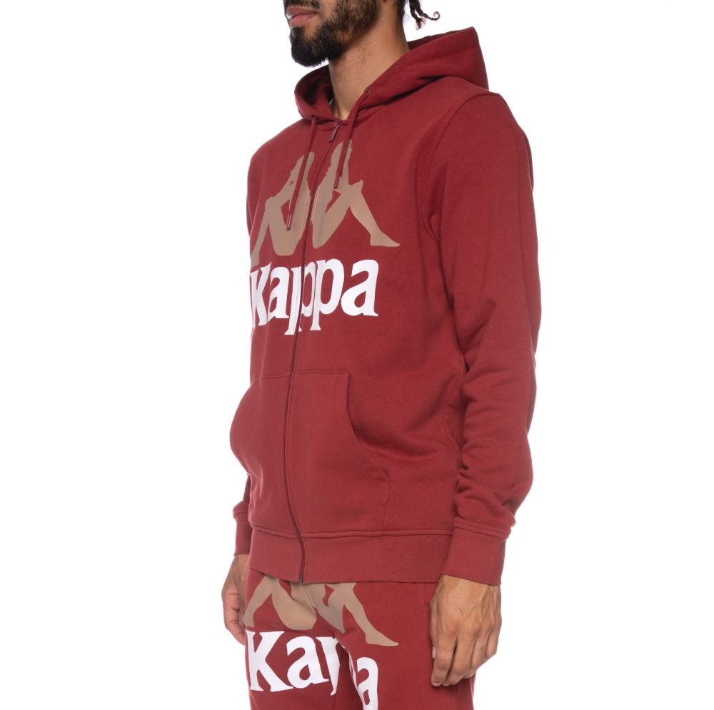 Kappa Authentic Awert Hoodie Burgundy | SC6157348