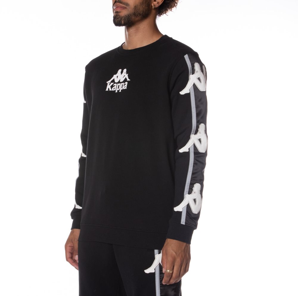 Kappa Authentic Bedford Sweatshirts Black | XB6092175