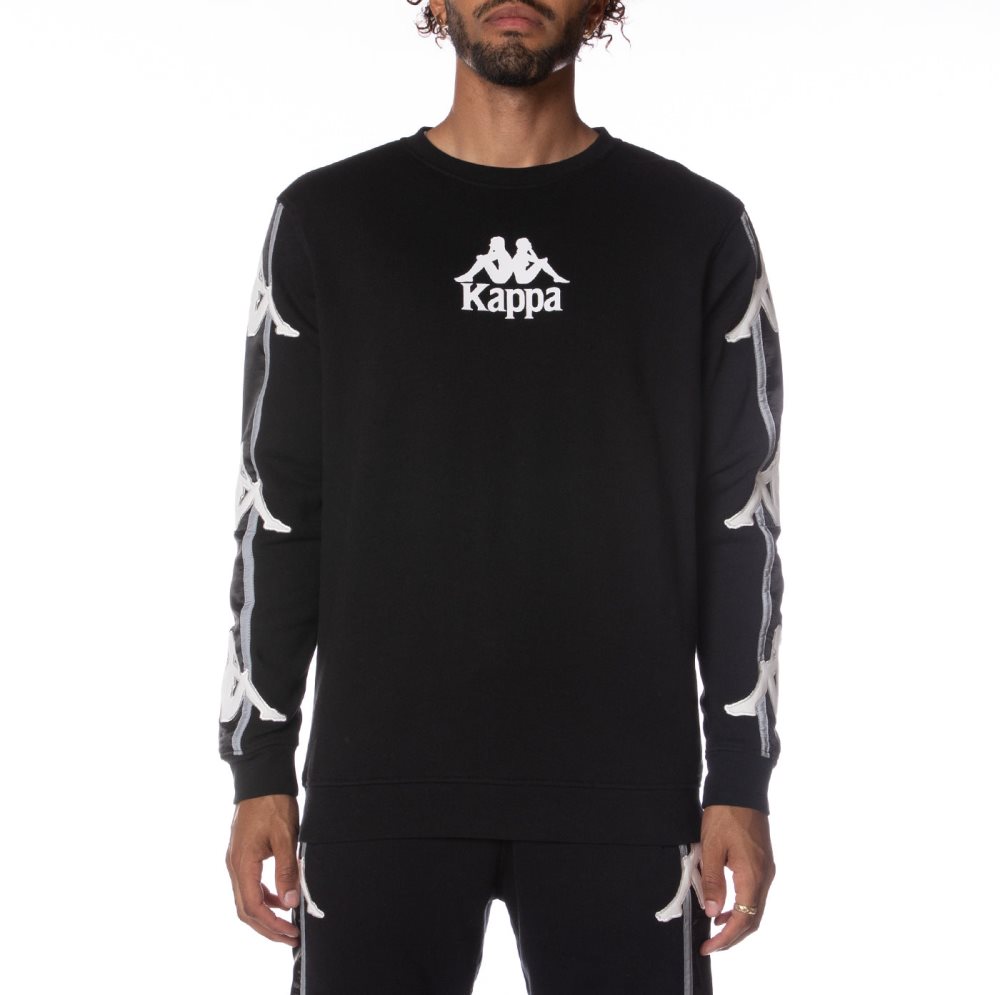 Kappa Authentic Bedford Sweatshirts Black | XB6092175