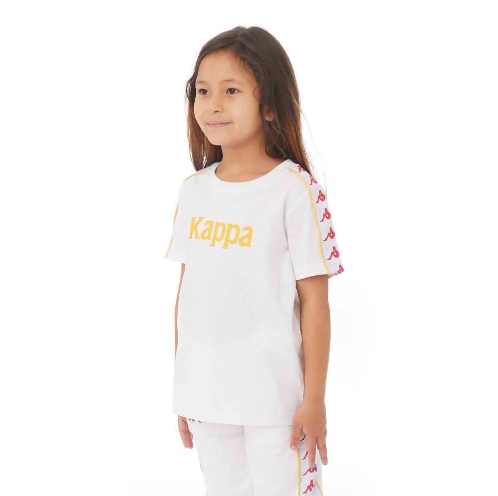 Kappa Authentic Bendoc T Shirts White | OY2738165