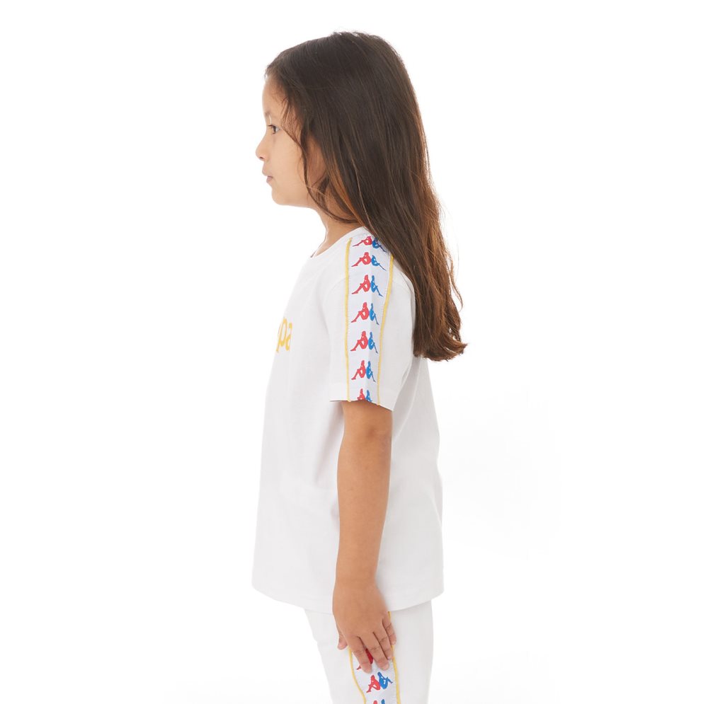 Kappa Authentic Bendoc T Shirts White | OY2738165