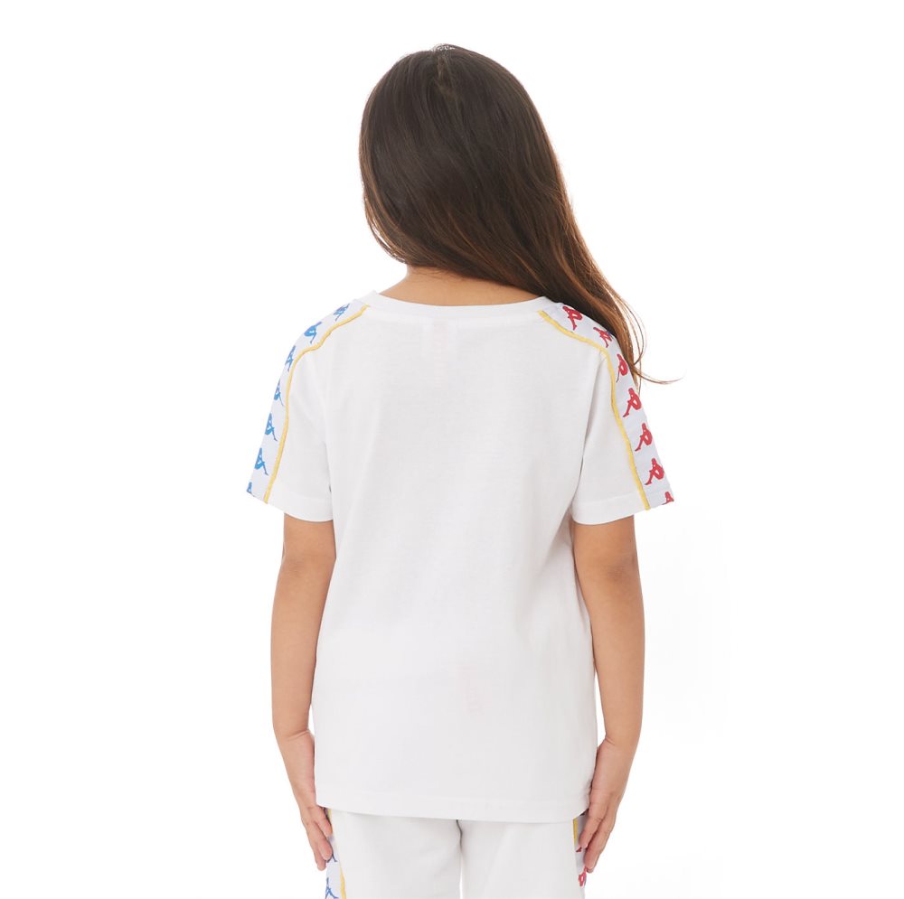 Kappa Authentic Bendoc T Shirts White | OY2738165