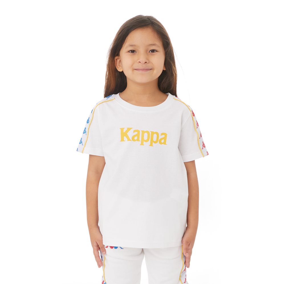 Kappa Authentic Bendoc T Shirts White | OY2738165