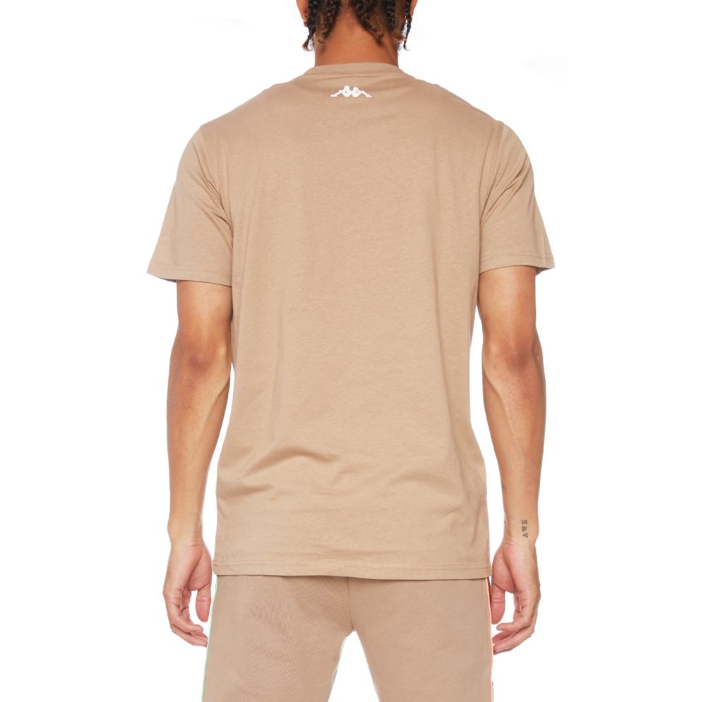 Kappa Authentic Bergen T Shirts Brown | AJ5362147