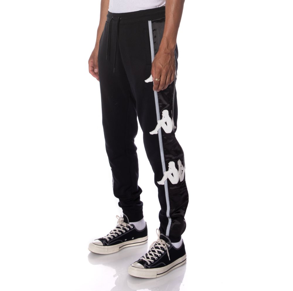 Kappa Authentic Clint Sweatpants Black | FJ5689734
