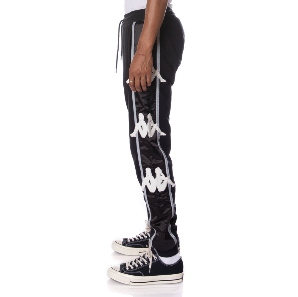Kappa Authentic Clint Sweatpants Black | KM2809345