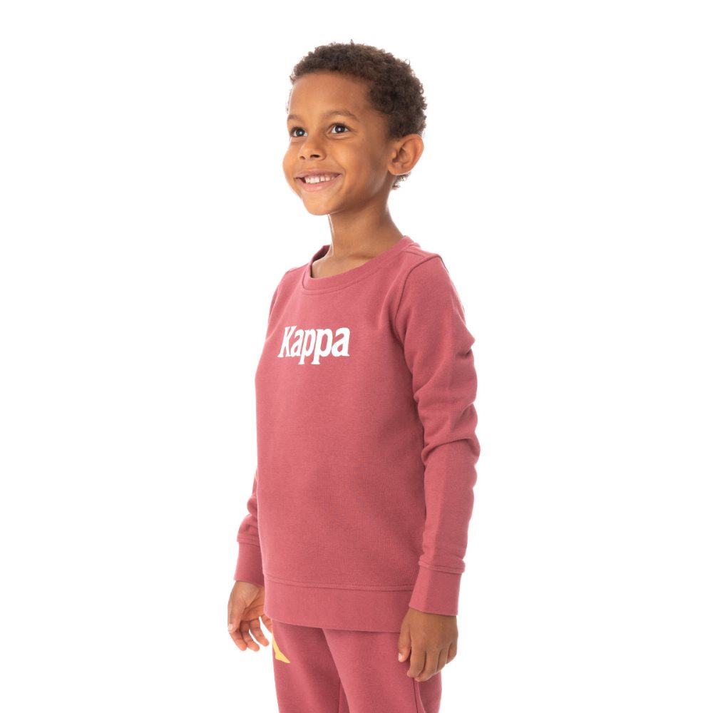 Kappa Authentic Emmen Sweatshirts Burgundy | TQ2147038