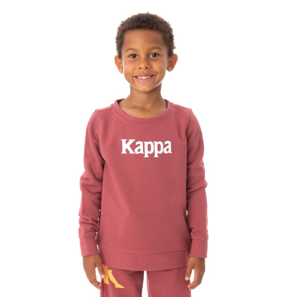 Kappa Authentic Emmen Sweatshirts Burgundy | TQ2147038