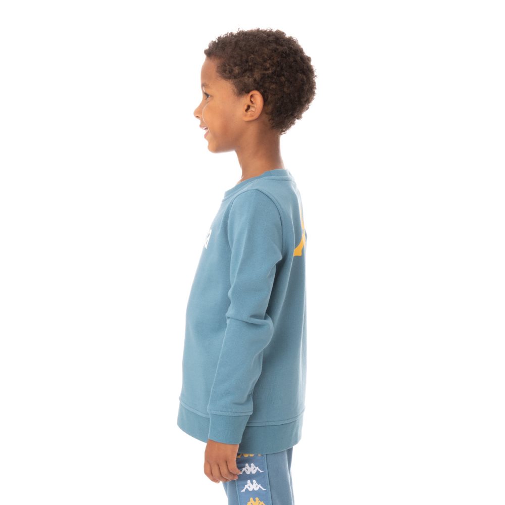 Kappa Authentic Emmen Sweatshirts Light Blue | IU8306945
