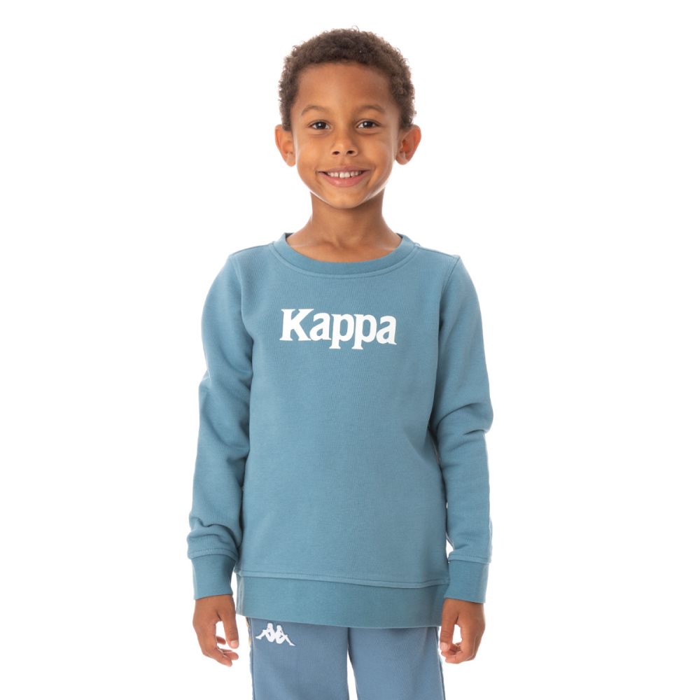Kappa Authentic Emmen Sweatshirts Light Blue | IU8306945