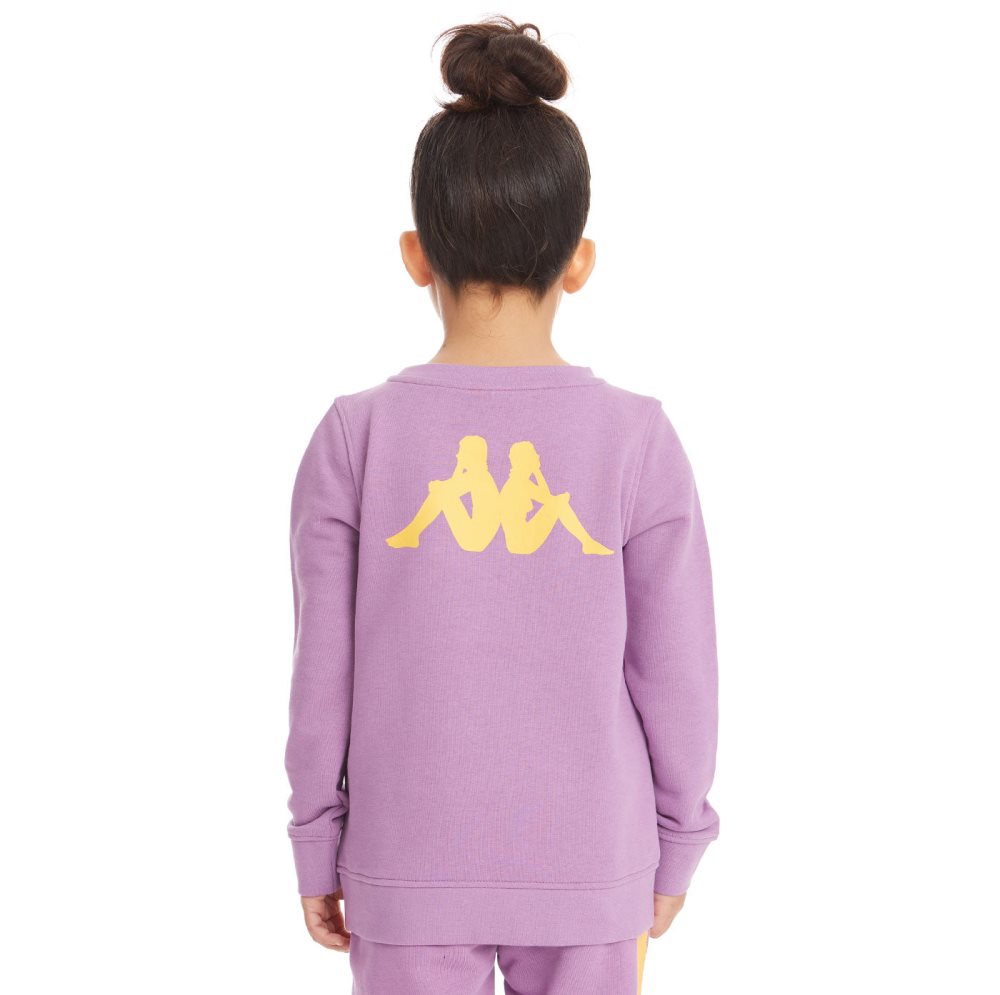 Kappa Authentic Emmen Sweatshirts Purple Lavender | TP4982136