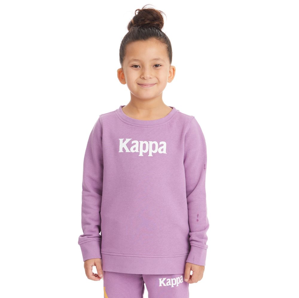 Kappa Authentic Emmen Sweatshirts Purple Lavender | TP4982136