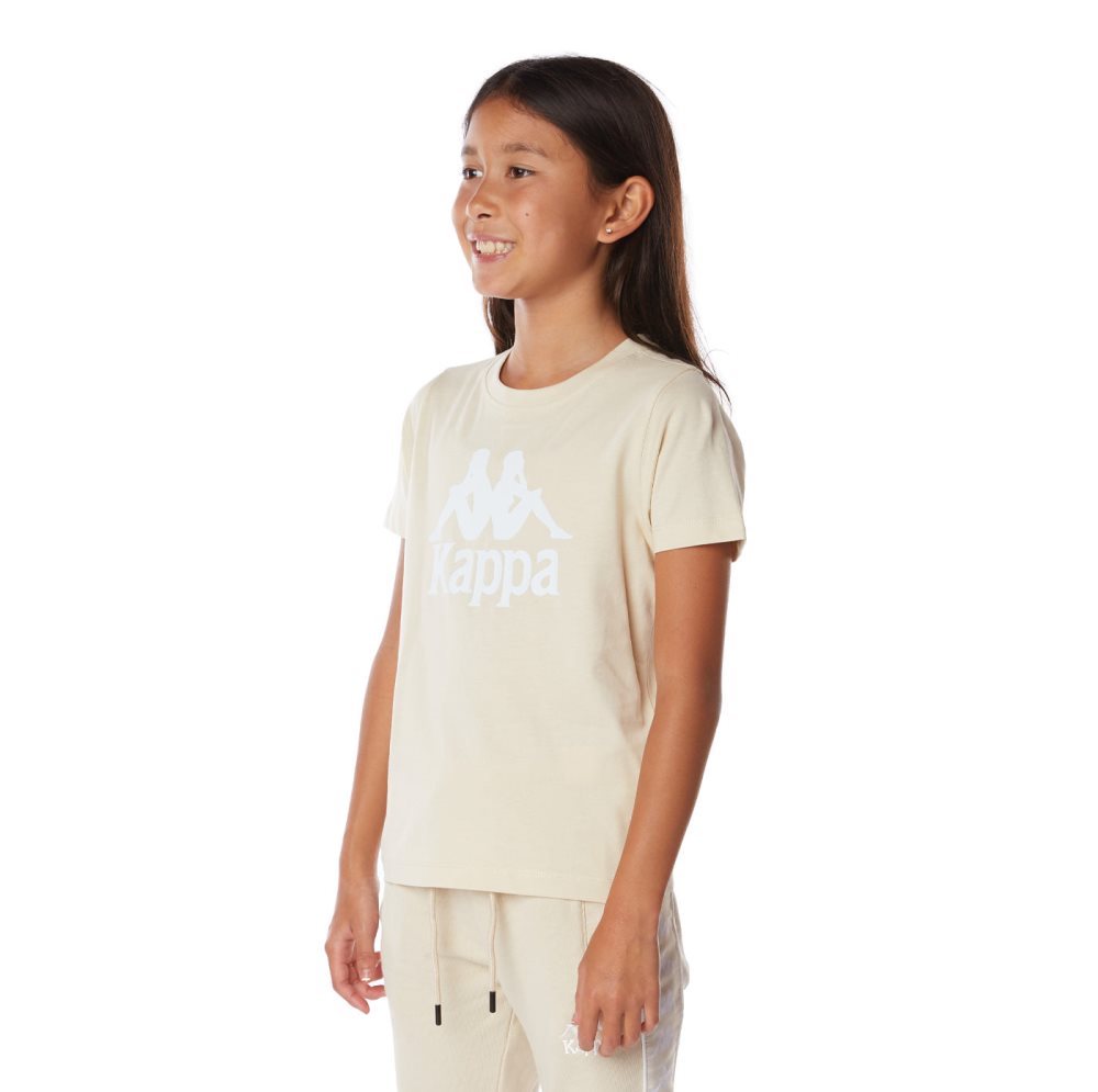 Kappa Authentic Estessi T Shirts Beige | EH6840217