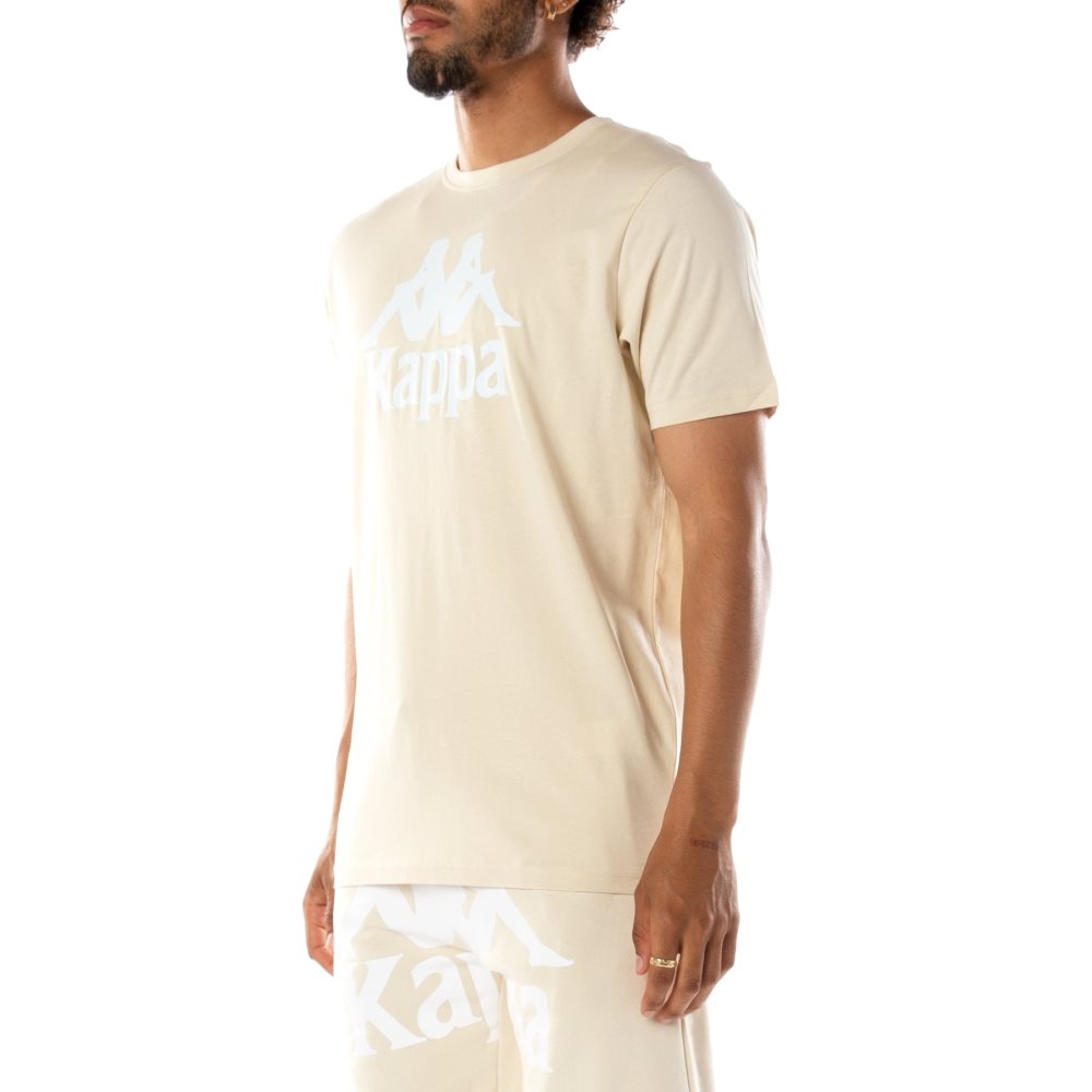 Kappa Authentic Estessi T Shirts Beige White | YI7014523