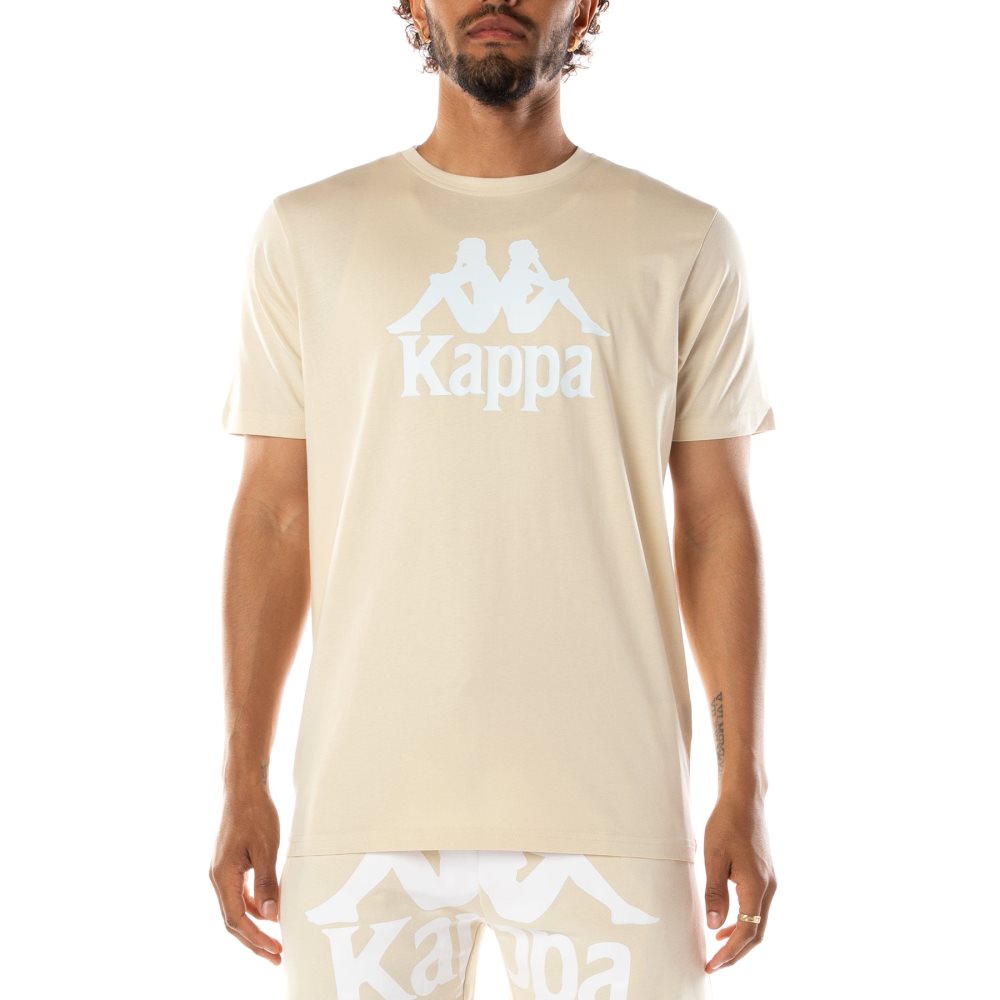 Kappa Authentic Estessi T Shirts Beige White | YI7014523