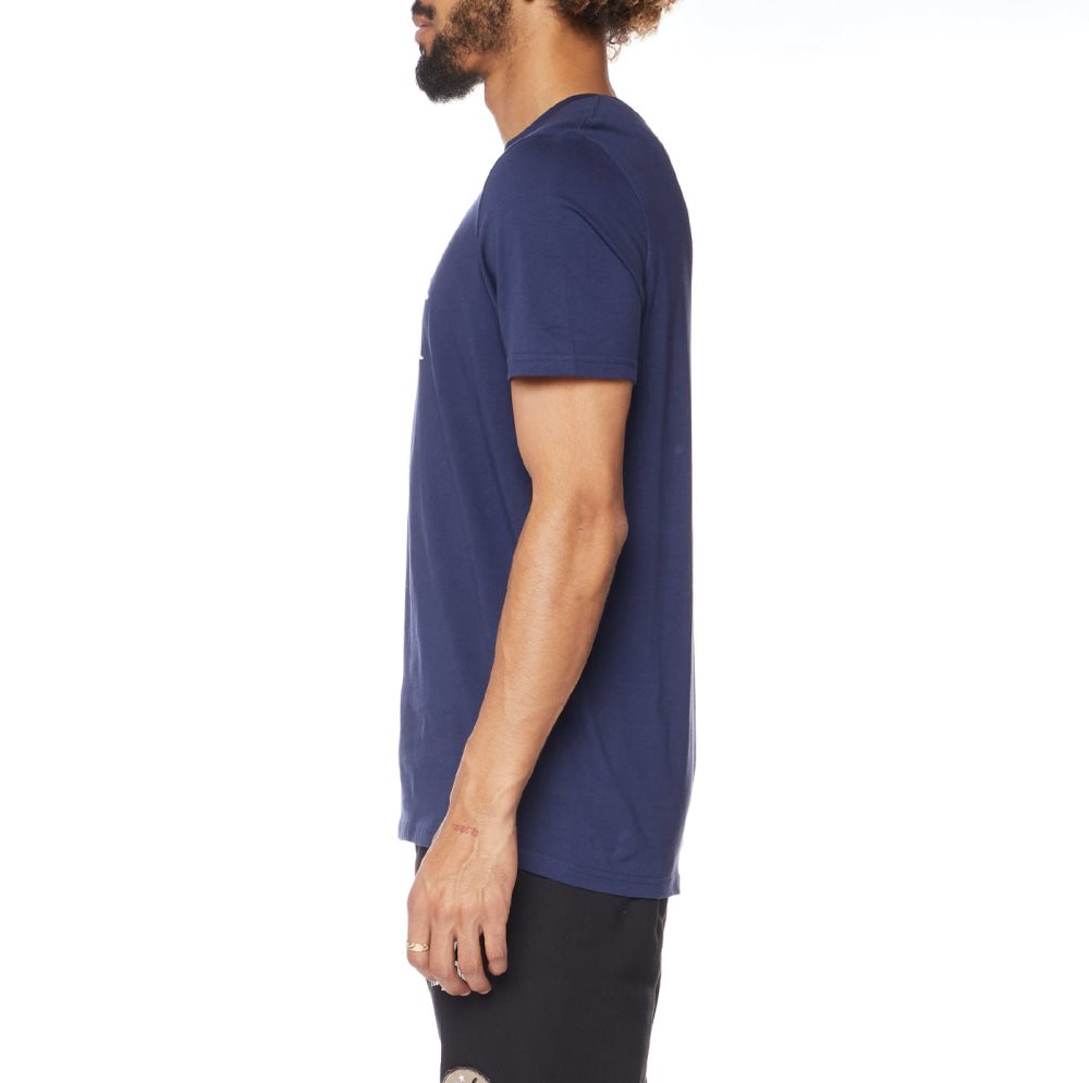 Kappa Authentic Estessi T Shirts Blue White | PE8354910