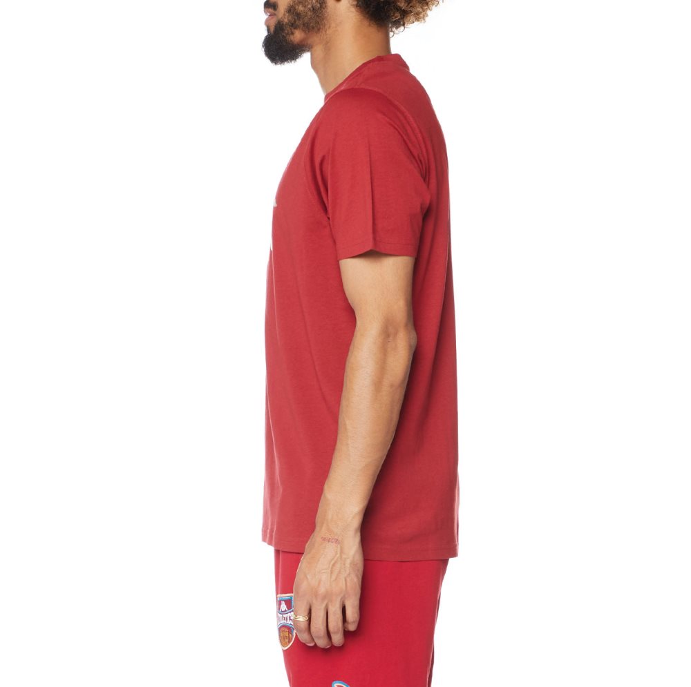 Kappa Authentic Estessi T Shirts Burgundy | DO4635982