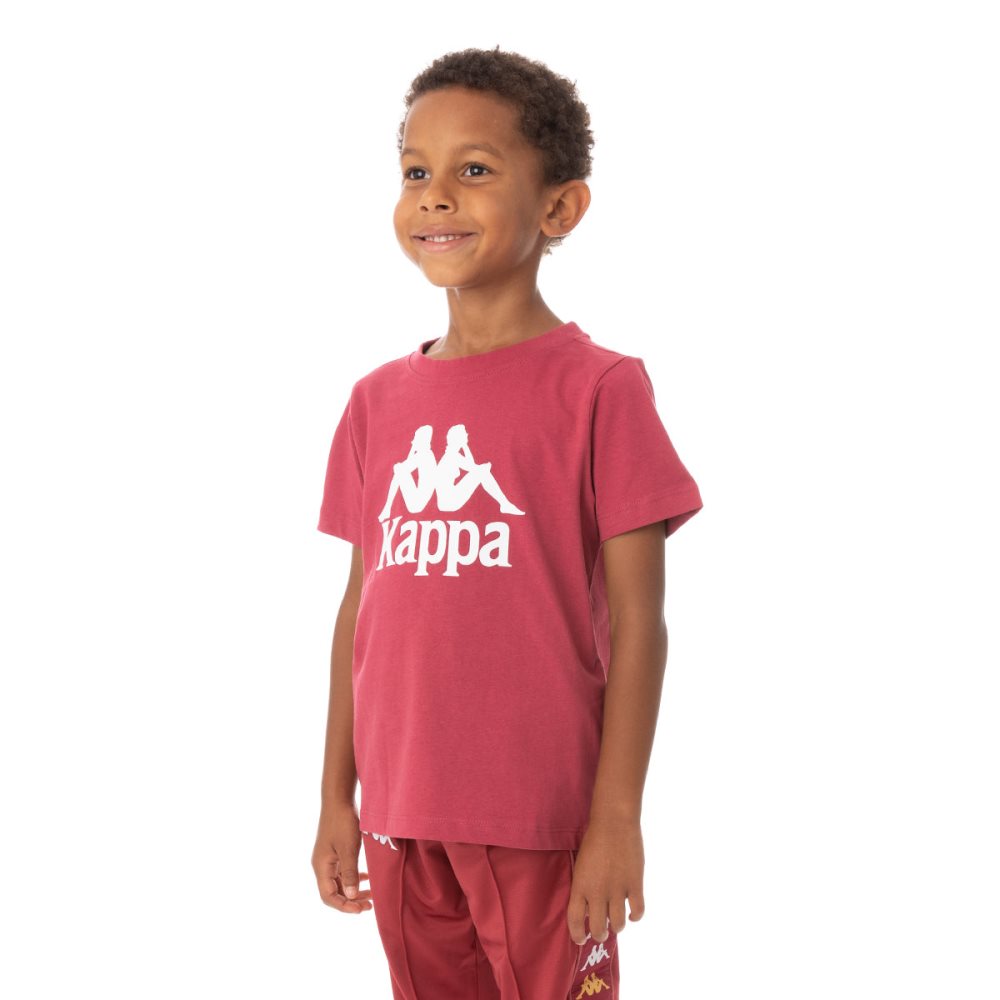 Kappa Authentic Estessi T Shirts Burgundy | MT1863204