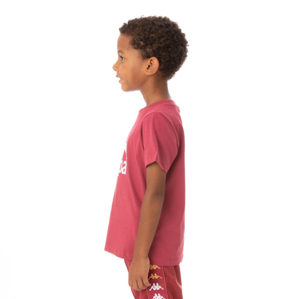 Kappa Authentic Estessi T Shirts Burgundy | MT1863204
