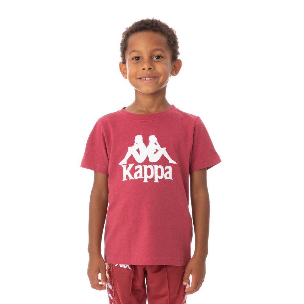 Kappa Authentic Estessi T Shirts Burgundy | MT1863204