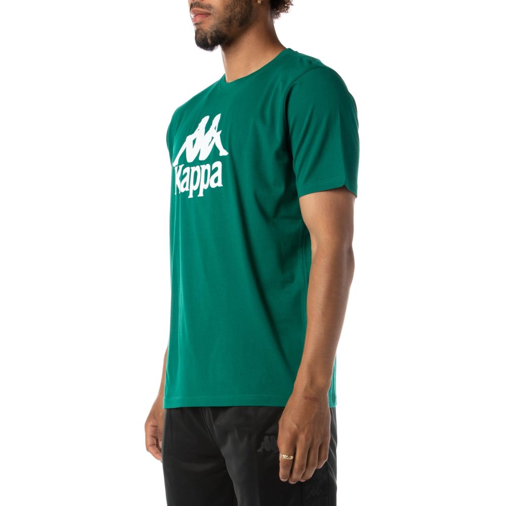 Kappa Authentic Estessi T Shirts Green White | PW2936407