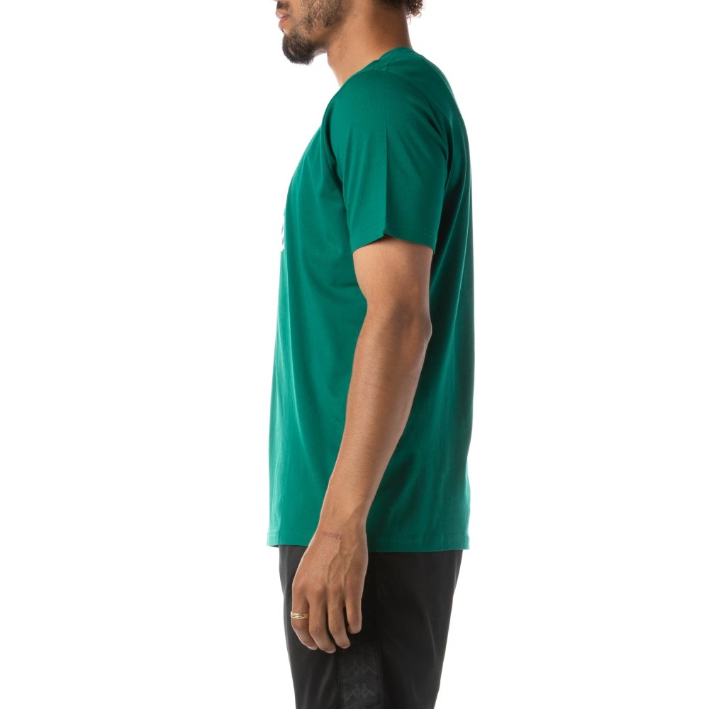 Kappa Authentic Estessi T Shirts Green White | PW2936407