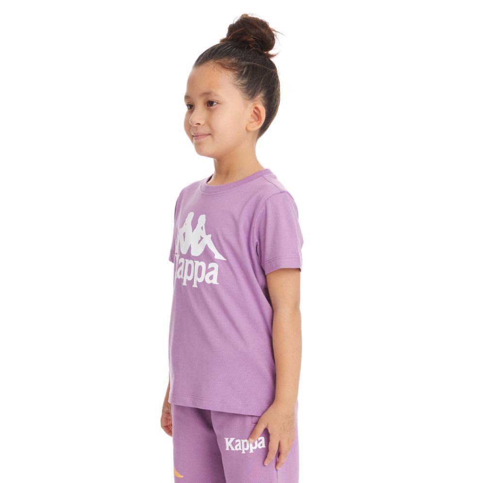 Kappa Authentic Estessi T Shirts Purple Lavender | KP2163054