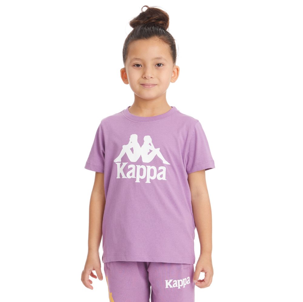 Kappa Authentic Estessi T Shirts Purple Lavender | KP2163054