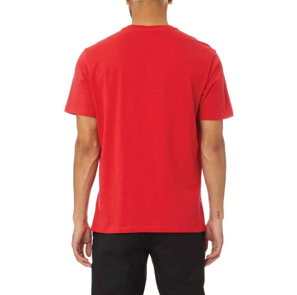 Kappa Authentic Estessi T Shirts Red White | LT6182403