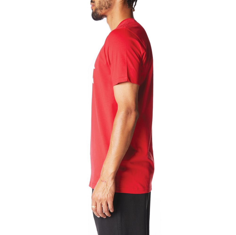 Kappa Authentic Estessi T Shirts Red White | PV3871254