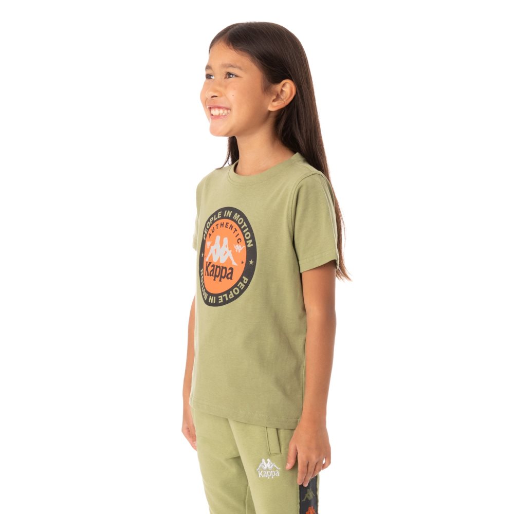 Kappa Authentic Franeker T Shirts Green | XK9514026