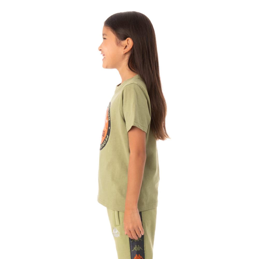 Kappa Authentic Franeker T Shirts Green | XK9514026