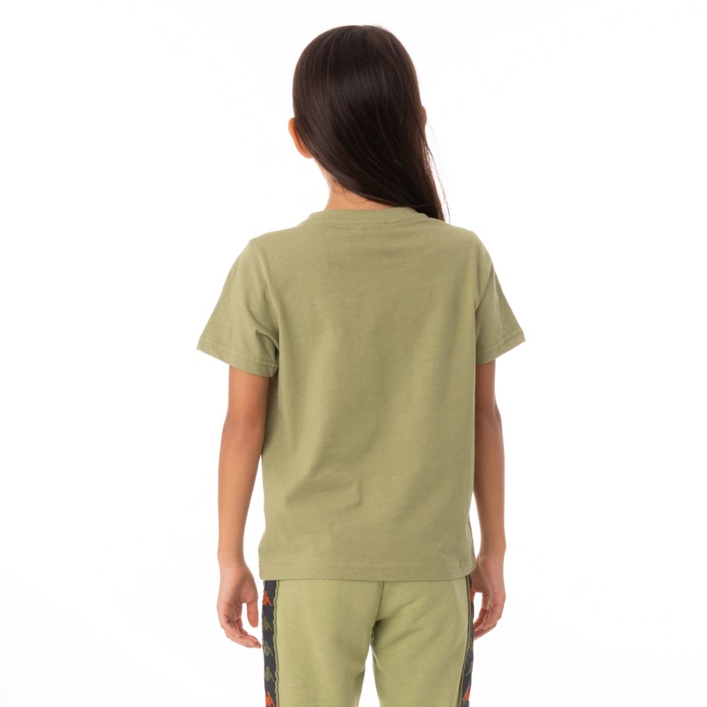 Kappa Authentic Franeker T Shirts Green | XK9514026