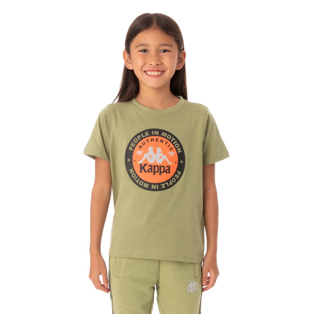 Kappa Authentic Franeker T Shirts Green | XK9514026