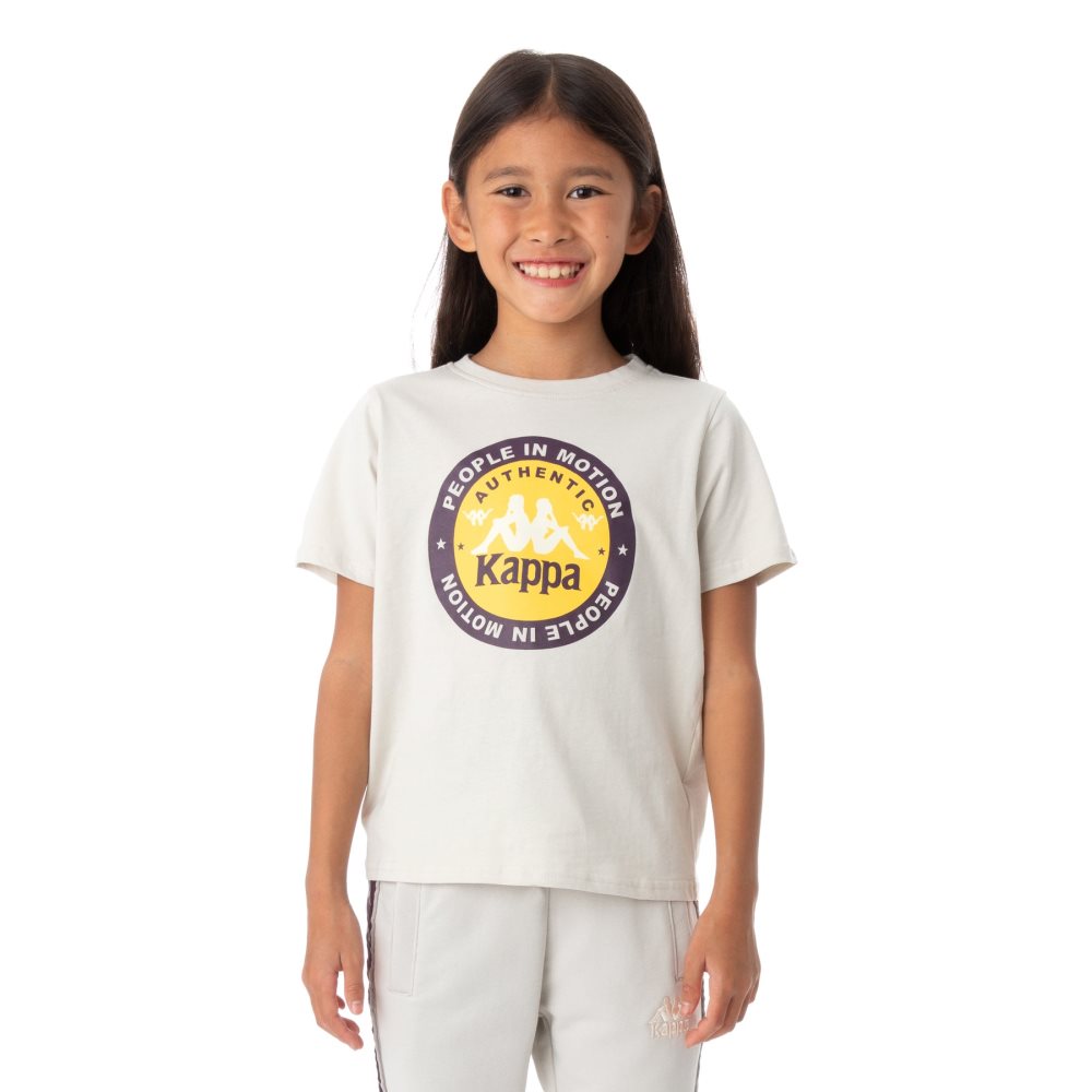 Kappa Authentic Franeker T Shirts Grey Silver | GD1856492