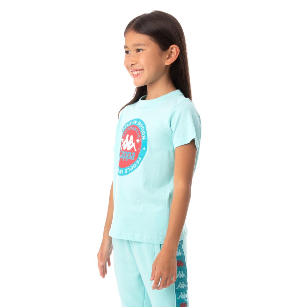Kappa Authentic Franeker T Shirts Peacock | GC1693702