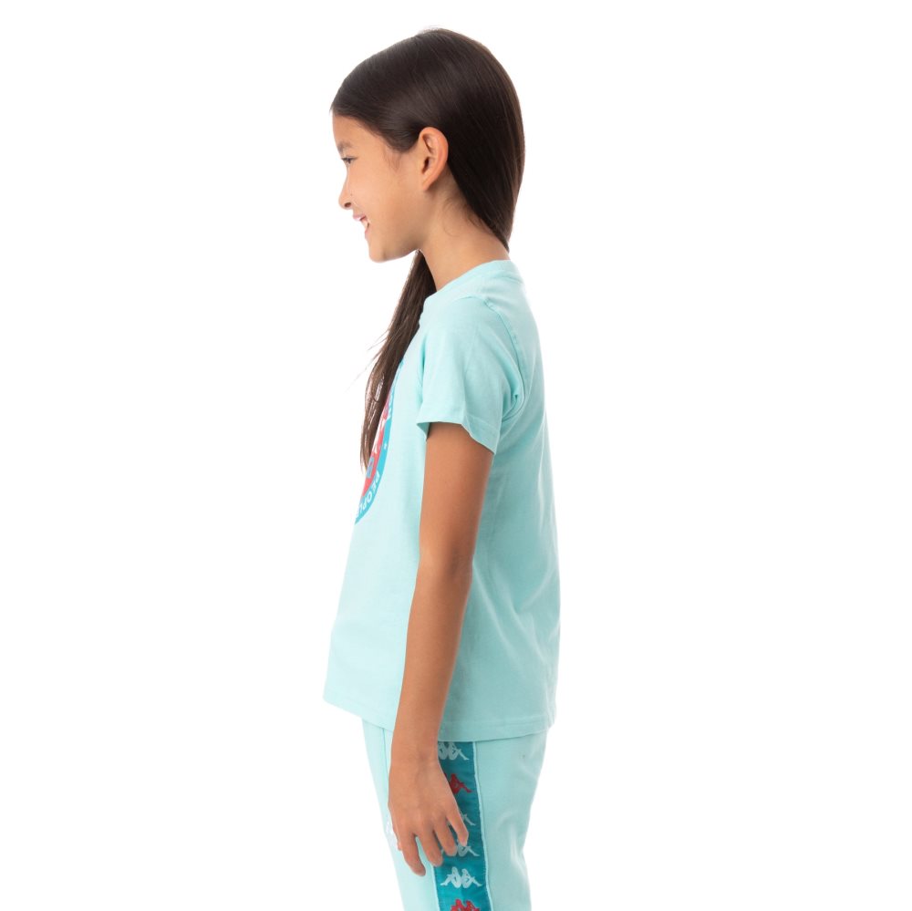 Kappa Authentic Franeker T Shirts Peacock | GC1693702