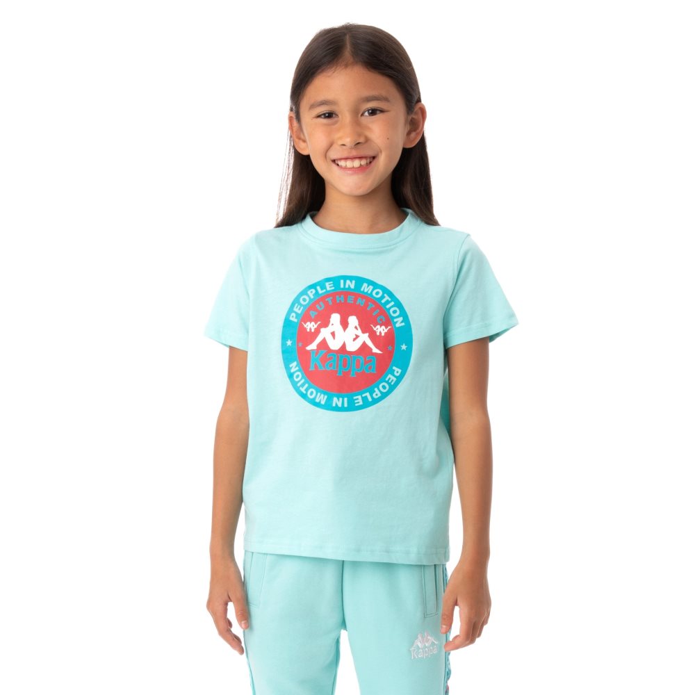 Kappa Authentic Franeker T Shirts Peacock | GC1693702