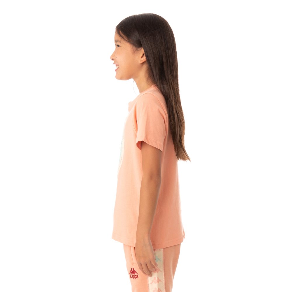 Kappa Authentic Franeker T Shirts Pink Coral | EI5603987